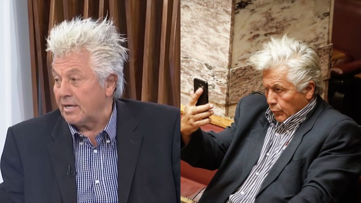 Θανάσης Παπαχριστόπουλος: Το «punk» μαλλί του βουλευτή του ΣΥΡΙΖΑ σε τηλεοπτική εμφάνιση που έγινε viral