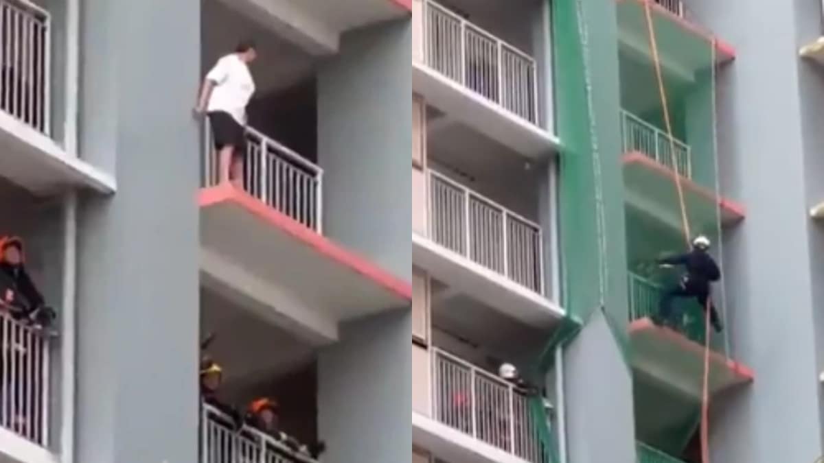 Viral διάσωση στην Σιγκαπούρη: Εντυπωσιακό βίντεο με πυροσβέστες να σώζουν 74χρονη από πτώση σε δευτερόλεπτα (video)