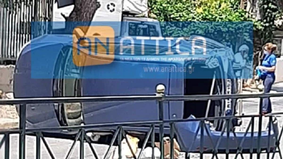Λεωφόρος Μαραθώνος: Νέο σοβαρό τροχαίο με ανατροπή οχήματος – Απεγκλωβίστηκε ένας τραυματίας