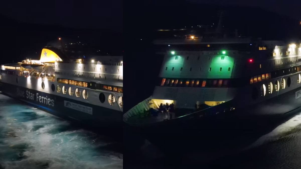 Να ζήσεις καπετάνιε μου: Εκπληκτική νυχτερινή μανούβρα ακριβείας – Πλοίο 176 μέτρων «δένει» σε 3 λεπτά στην Κάλυμνο!