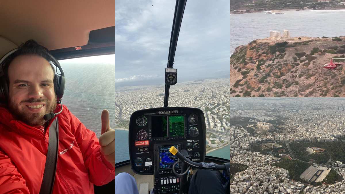 Πετάξαμε στον ουρανό της Αθήνας με ελικόπτερο – Ο Ναός του Ποσειδώνα, η Ακρόπολη και η Αθηναϊκή Ριβιέρα από ψηλά