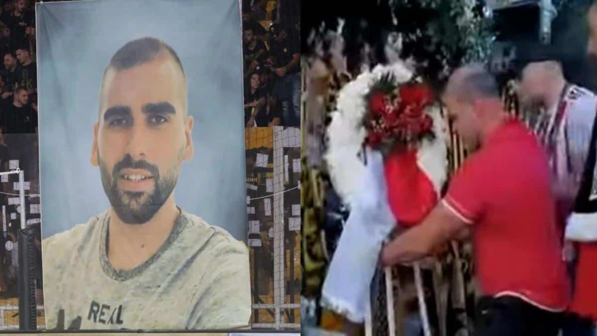 Συγκίνηση: Οπαδοί του Ολυμπιακού άφησαν κασκόλ και στεφάνι στο σημείο της δολοφονίας του Μιχάλη Κατσουρή (video)