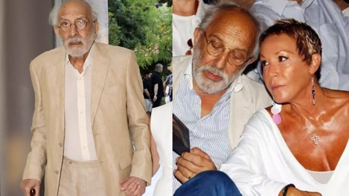 Θλιμμένη από ψηλά η Ζωή Λάσκαρη: Ο 90χρονος Λυκουρέζος χέρι – χέρι στο θέατρο με εντυπωσιακή ξανθιά ηθοποιό (photos)