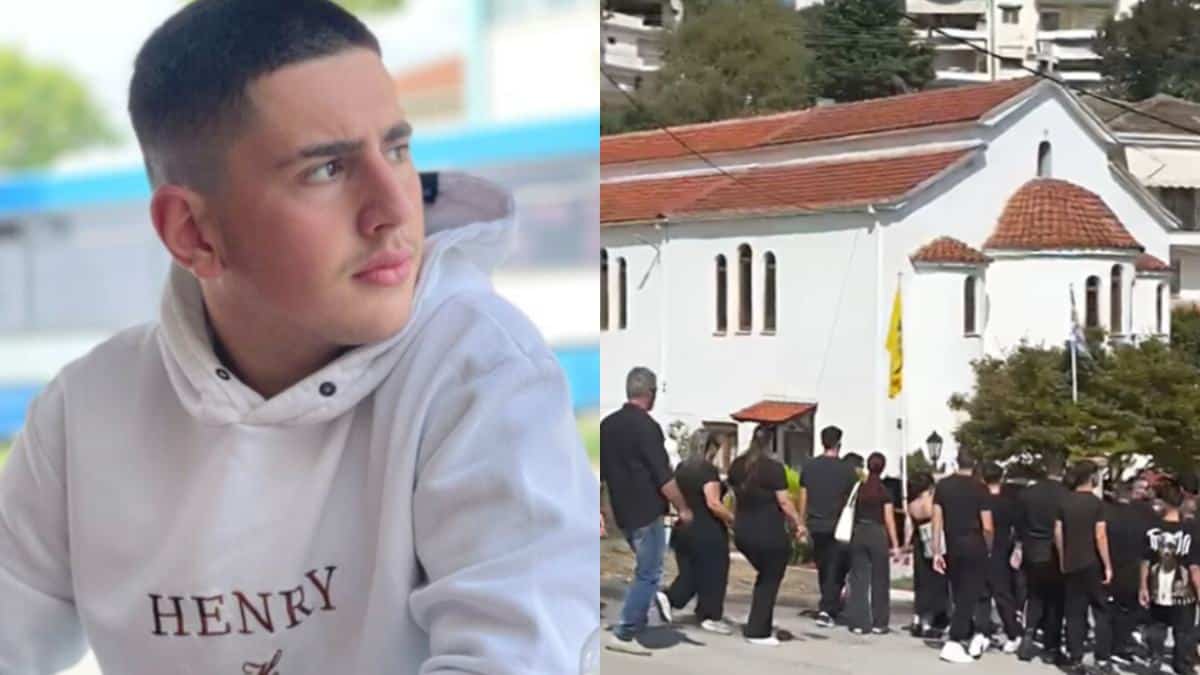 Βέροια: Σπαραγμός στην κηδεία του 19χρονου Γιάννη που έχασε τη ζωή του σε λούνα παρκ στη Χαλκιδική – Με λευκά λουλούδια στο «ύστατο» χαίρε (video)