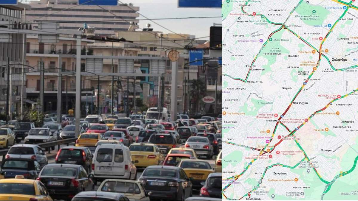 Live κίνηση στους δρόμους (31/10): Παρέλυσε η Αθήνα – Τεράστια προβλήματα σε Κηφισό, Κηφισίας, Παραλιακή, Μεσογείων και Αττική Οδό!