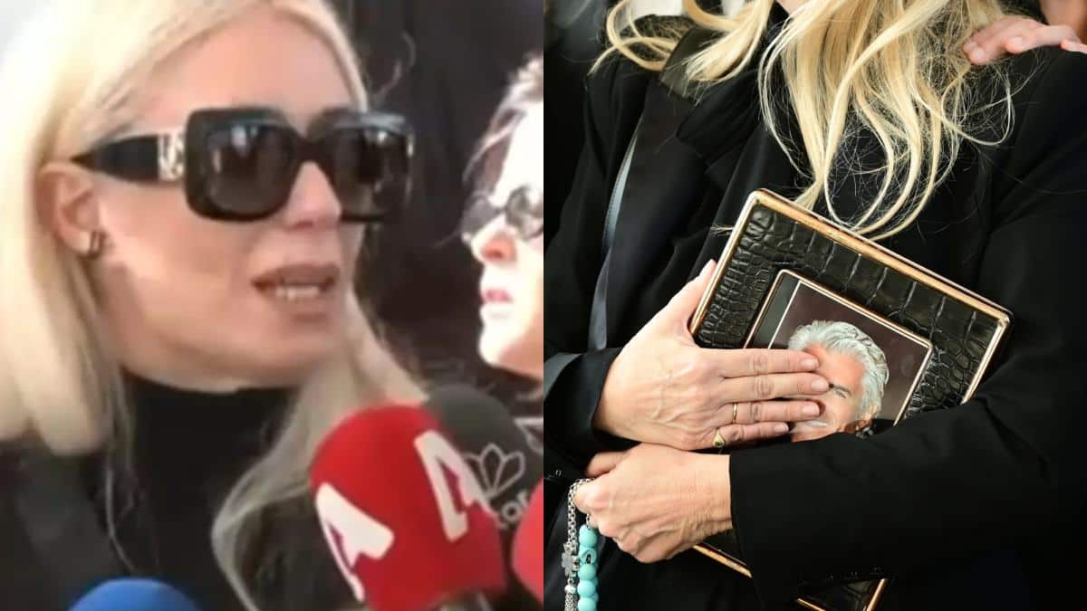 «Σπάραξε» η Μαρία Μπακοδήμου στην κηδεία του Αντώνη Λυμπέρη: «Δεν έχω κουράγιο»