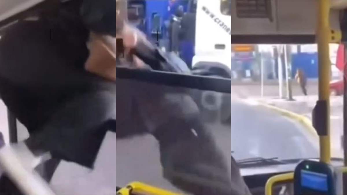 Τύπισσα πηδάει από το παράθυρο αστικού λεωφορείου επειδή δεν έχει εισιτήριο (video)