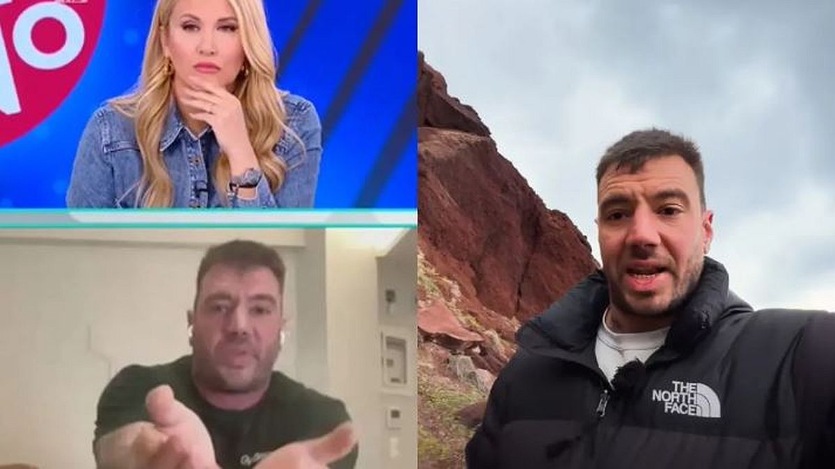 «Θα λέμε και μαλ@κίες…» – «Είστε στον αέρα!»: Χαμός στο Πρωινό για το βίντεο του Γιαννέλη από την Σαντορίνη