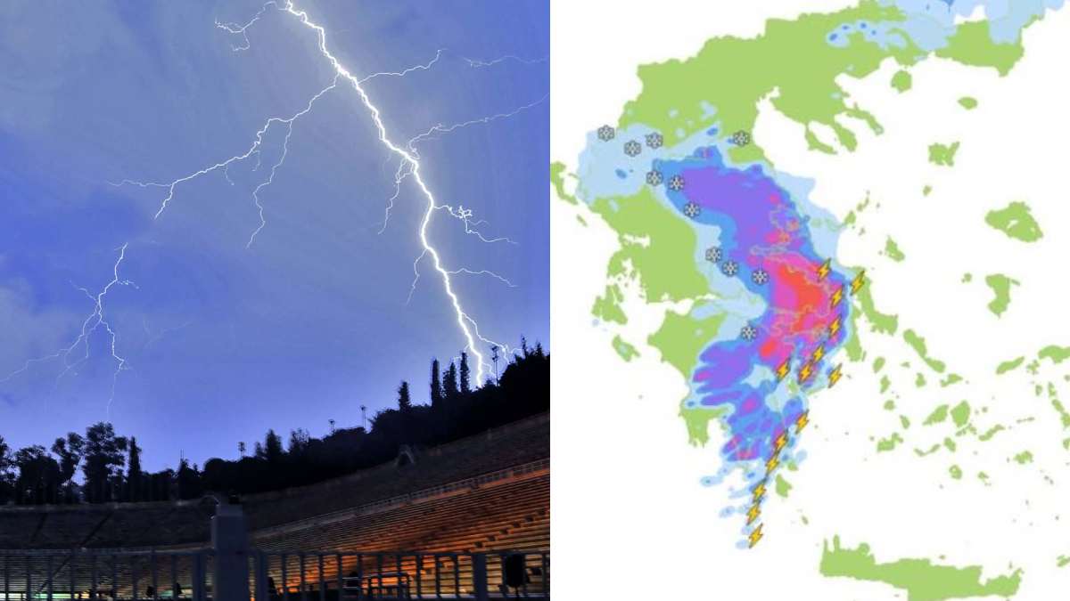 Καιρός σήμερα (03/02): Ισχυρές καταιγίδες στην Αττική – Τι ώρα αναμένονται;
