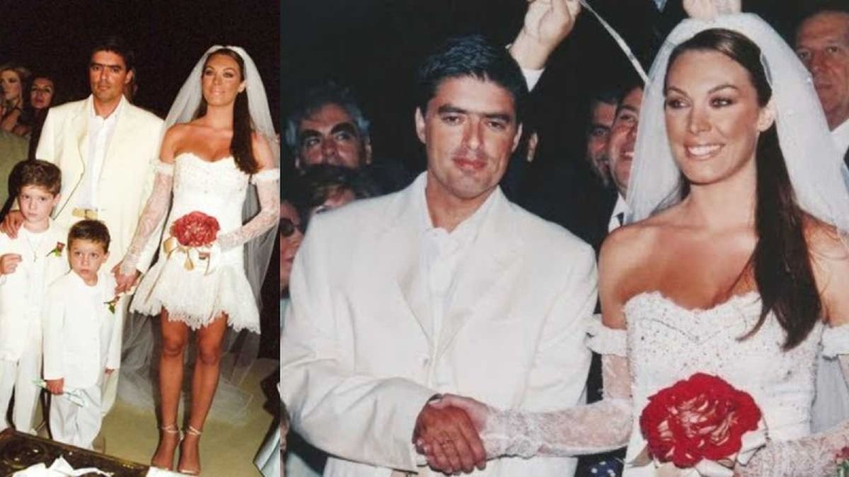 Με μίνι νυφικό, ξώφτερνο πέδιλο, πεντικιούρ που έβγαζε μάτι: Η Στεφανίδου ήταν η πιο κουλ νύφη, 22 χρόνια πριν